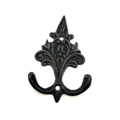 Antika Tarz Dekoratif Pirinç Çam Figürlü Askı - 98x57 Mm, Oksit - 1