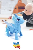Işıklı Sesli Pilli Yürüyen Unicorn Pony AT - 1