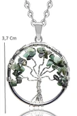 Sertifikalı Ham Işlenmemiş Zümrüt Taşı Hayat Ağacı Kolye thumbnail 2