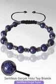 Sertifikalı Mavi Yıldız Taşı Doğal Taş Bileklik thumbnail 1