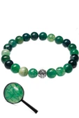 Sertifikalı Su Yeşili Akik Taşı Bileklik (gümüş Aparatlı) thumbnail 2
