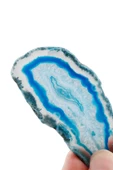 Sertifikalı Doğal Mavi Akik Taşı Plaka (5-8 Cm) thumbnail 1