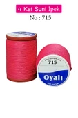Oyalı 4 Kat Suni İpek İplik İğne Oyası Boncuk İpi Tığ Oyası No:715 thumbnail 1