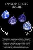 Sertifikalı 24k Altın Kaplama Damla Kesim Lapis Lazuli Taşı Kolye - 2