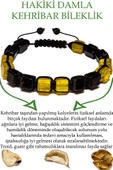 Üretici Sertifikalı Küp Kesim Bordo Sarı Doğal Damla Kehribar Bileklik thumbnail 1