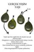 Sertifikalı Damla Model Jade Yeşim Taşı Kolye - Kanada (GÜMÜŞ APARATLI) thumbnail 2