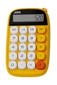 Sevimli Kare Tuşlu 10 Haneli Ldc Ekran Hesap Makinası Sarı thumbnail 1