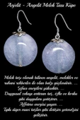 Sertifikalı Anjelit Angelite Melek Taşı Doğal Taş Küpe - 1