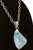 Sertifikalı Ham Işlenmemiş Mavi Topaz Taşı Kolye (5-8 CT) - 1