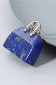 Sertifikalı Çanta Model Lapis Lazuli Taşı Kolye - 2