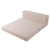 Valeria Katlanır Yatak Olabilen Koltuk Çift Kişilik Bej Çift - 5