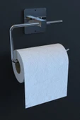 Sas Haus Yapışkanlı Krom WC Kağıtlık / Tuvalet Kağıtlık – Deliksiz Montaj, Ergonomik Tasarım - 5