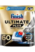 Finish Ultimate Plus Hepsi Bir Arada 60 Kapsül Bulaşık Makinesi Deterjanı Tableti - 1