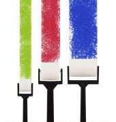 Rulo Sünger Boya Fırçası Küçük Boy 3 Adet Flyart Sanatsal Rulo Fırçası Sünger Küçük Boy 3 Adet - 3