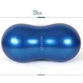 Leyaton Pilates Topu Fıstık Top Egzersiz Pilates Topu Mavi +Pompa - 2