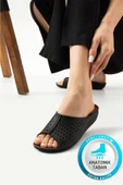 Albishoes Summer Anatomik Hafif Rahat Esnek Gün Boyu Rahat Kullanım Kadın Terlik Günlük Anne Terlik - 1