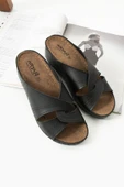Albishoes Kadın Konfor Modeli Günlük Rahat Kısa Topuklu Anatomik Anne Orta Yaş Genç Ev Içi Terliği - 4