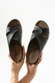 Albishoes Kadın Konfor Modeli Günlük Rahat Kısa Topuklu Anatomik Anne Orta Yaş Genç Ev Içi Terliği - 3