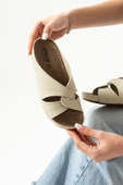 Albishoes Kadın Konfor Modeli Günlük Rahat Kısa Topuklu Anatomik Anne Orta Yaş Genç Ev Içi Terliği - 3