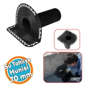 Su Tahliye Dik İniş Parapet 70'lik Direnaj Hünisi Çatı Balkon Yağmur Gider Borusu Oluk Adaptörü - 1