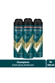 Rexona Men Erkek Sprey Deodorant Champions 72 Saat Kesintisiz Üstün Koruma 150 ml X3 - 1