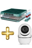 Epilons Profesyonel 130 Yumurtalık Otomatik Kuluçka Makinesi Tavuk Bıldırcın Güvercin Kaz Hindi Wi-Fi Kamera - 1