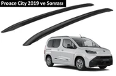 Toyota Proace City Van 2019 ve Sonrası Orjinal Tip OEM Tavan Çıtası (Siyah Renk) thumbnail 1