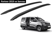 Peugeot Partner 2019 ve Sonrası Orjinal Tip OEM Tavan Çıtası (Siyah Renk) thumbnail 1
