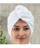 1 Adet Gold Kulcu Pamuk Dokuma Havlu Saç Bonesi - 2