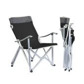 Katlanır Kamp Piknik Sandalyesi - Madfox Dachuan - Siyah - 547213 - Taşıma Çantalı thumbnail 2