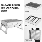 Portatif Katlanabilir Mangal - Madfox Roadtrip BBQ - Silver - 547306 - 8