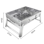 Portatif Katlanabilir Mangal - Madfox Roadtrip BBQ - Silver - 547306 - 15