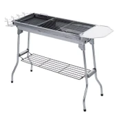 Portatif Katlanabilir Mangal - Madfox Grilmate BBQ - Silver - 547307 - 2