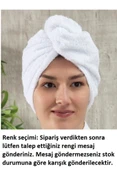 3 Adet Gold Kulcu Pamuk Dokuma Havlu Saç Bonesi - 3