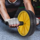 Fitness Karın Kası Sixpack Egzersiz Tekeri Spor Aleti Sarı - 5