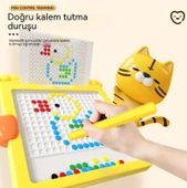 Sevimli Ördek Manyetik Çizim Tahtası Kalem Tutmaya Yardımcı Eğitim - 1 Adet - 4