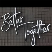 NEON IŞIKLI BETTER TOGETHER YAZISI 60X80 - 5