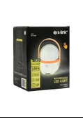 S-link SL-3658 Turuncu Dokunmatik Açma Kapama Ledli 2400mAh Şarjlı Ledli Işıldak - 2