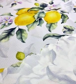 Limon Desenli 3D Dikdörtgen Masa Örtüsü (160x200) - 2