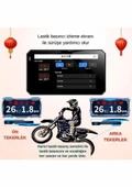 6.25'' 2K Dokunmatik Ekranlı Su Geçirmez Motosiklet CarPlay GPS - 2 Kameralı, Lastik Basınç Sensörlü - 2