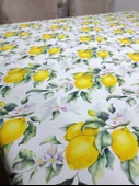 2 Adet Limon Desenli 3D Dikdörtgen Masa Örtüsü (160x200) - 2