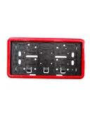 Çerçeveli Dikdörtgen Plakalık Plaka Altlığı Kırmızı 32X17cm 1 Adet - 1