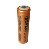 18650 3.7 VOLT 2500 MA LİTYUM ION BAŞLIKLI ŞARJLI PİL SUPEX 1 ADET FİYATIDIR - 1