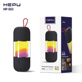 HEPU S03 BLUETOOTH USB ŞARJLI RGB IŞIKLI MÜZİK KUTUSU - 1