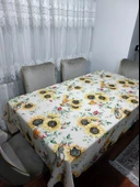 2 Adet Sunflower Desenli 3D Dikdörtgen Masa Örtüsü (160x200) - 1