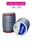 Oyalı 4 Kat Suni İpek İplik İğne Oyası Boncuk İpi Tığ Oyası No:783 - 1