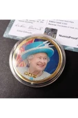 39963681b2e7f60621 Numis Proof 2016 Kraliçe Elizabeth 24Ayar AltınKaplama Sertifikalı 52gram A-35192 thumbnail 2