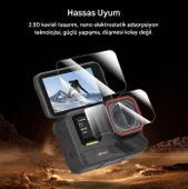 Insta360 Ace Pro/Ace Pro 2 Aksiyon Kamera Uyumlu Ekran koruyucu Nano Jelatin Seti - 4