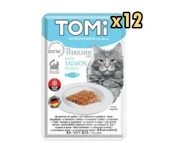 Tomi Pouch Kısırlaştırılmış Somon Ve Yumurtalı Tahılsız Kedi Konservesi 85gr x 12 Adet - 1