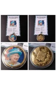 39963681b2e7f60621 Numis Proof 2016 Kraliçe Elizabeth 24Ayar AltınKaplama Sertifikalı 52gram A-35192 thumbnail 1